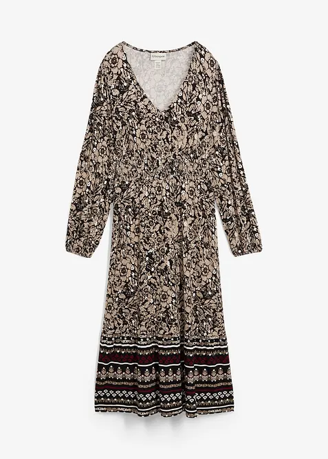 Robe longue en viscose douce et extensible, bonprix