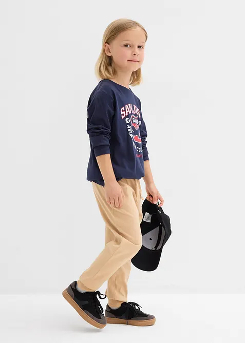 Lot de 2 pantalons de jogging 100% coton, bonprix