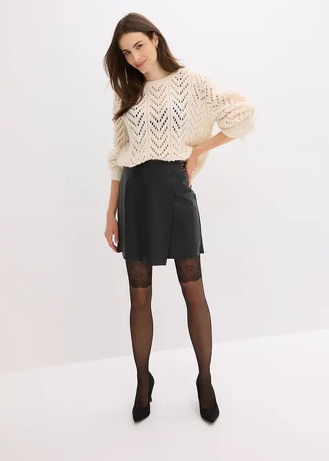 Collant effet jarretelles 30 DEN, bonprix