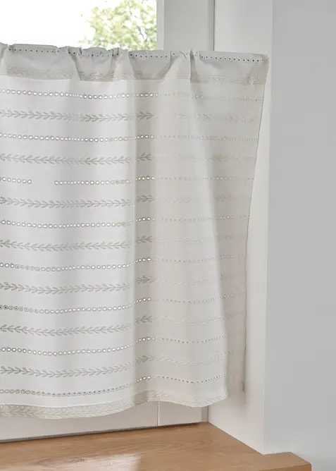 Brise-bise à broderie anglaise, bonprix