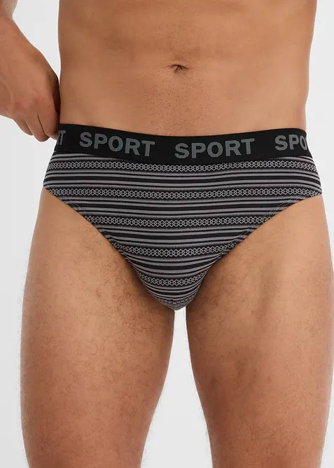 Lot de 4 slips coton, bonprix