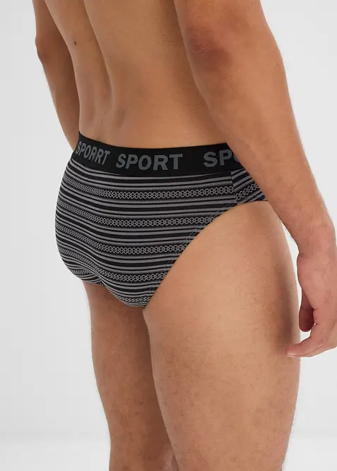 Lot de 4 slips coton, bonprix