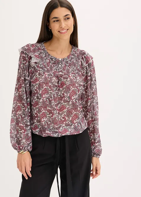 Blouse manches longues, bonprix