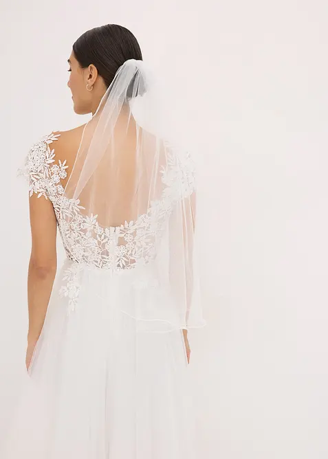 Voile de mari&eacute;e en mati&egrave;re transparente, bonprix