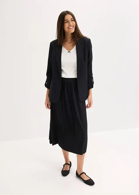 Jupe fluide en jersey de viscose mélangée, bonprix