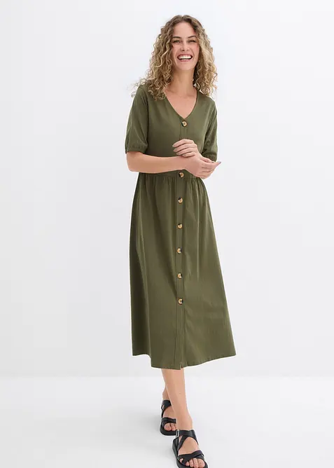 Robe midi 100% coton, bonprix