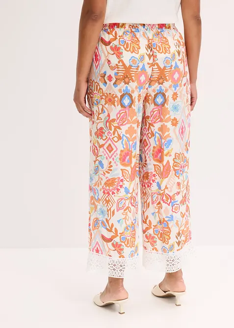 Pantalon avec bordure dentelle, bonprix