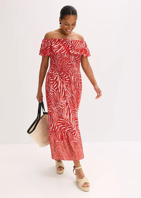 Robe col bardot, bonprix