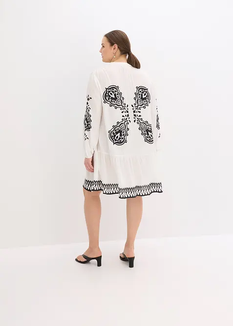 Robe-tunique en viscose texturée, bonprix