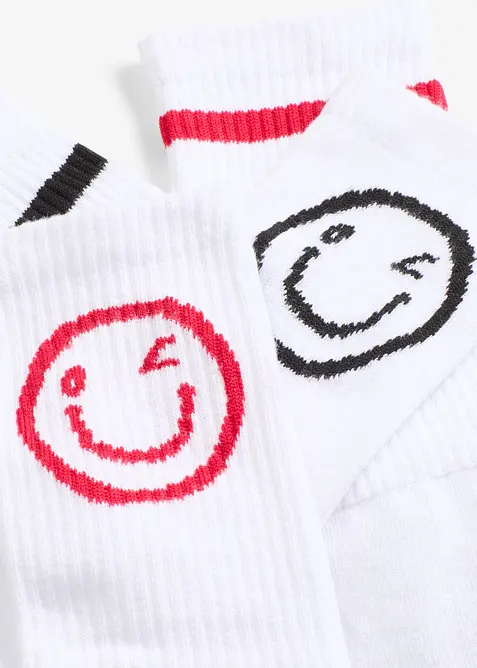 Lot de 6 paires de chaussettes de tennis en coton majoritaire, bonprix