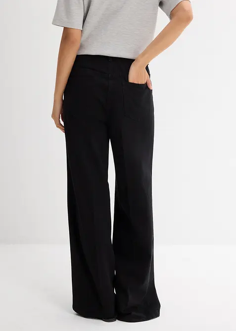 Pantalon à pinces en twill 100% coton, bonprix
