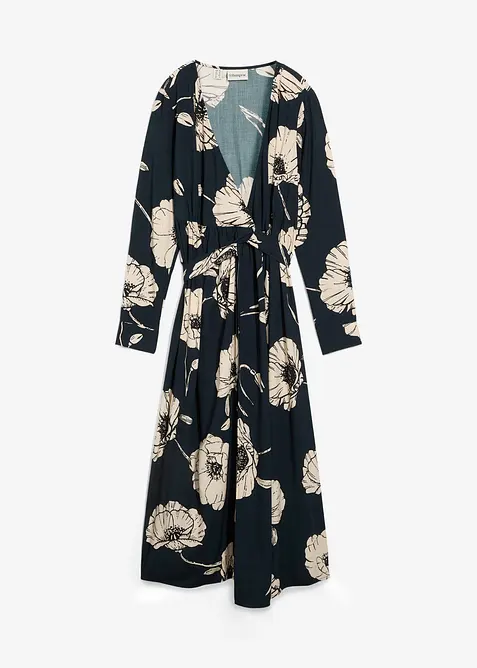 Robe longue de grossesse et d’allaitement, style portefeuille, bonprix