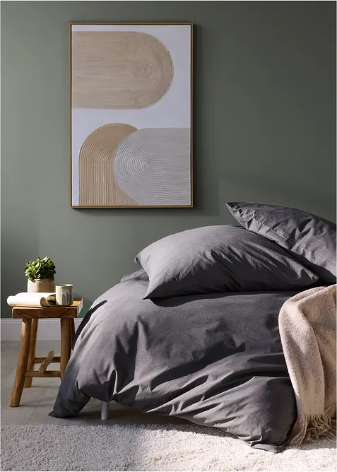 Parure de lit aspect lin, bonprix