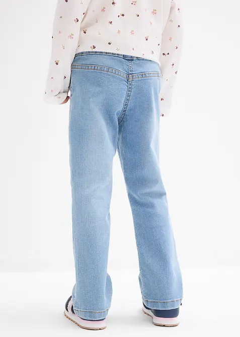 Jean bootcut taille mi-haute élastiquée, bonprix