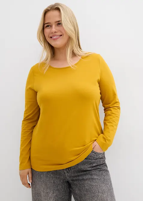 Lot de 2 T-shirts manches longues, bonprix