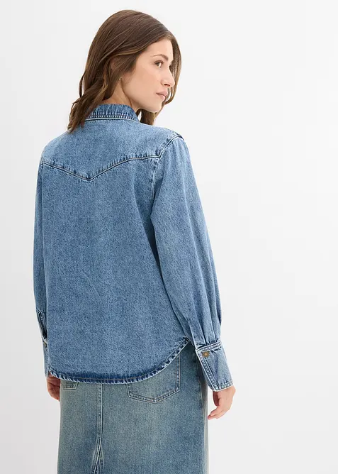 Chemise en jean 100% coton, bonprix