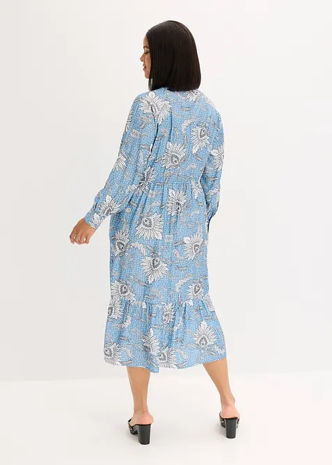 Robe longue en fine viscose mélangée, bonprix
