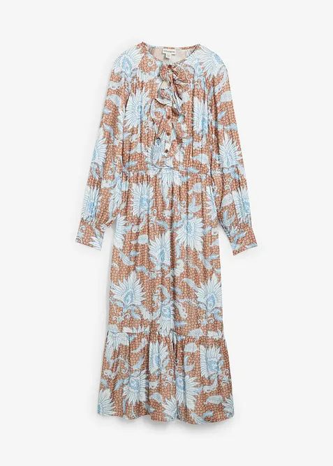 Robe longue en fine viscose mélangée, bonprix