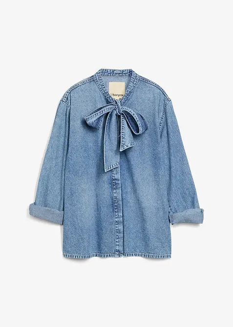 Chemisier en jean 100% coton, bonprix