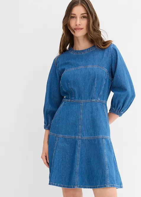 Robe en jean 100% coton, bonprix