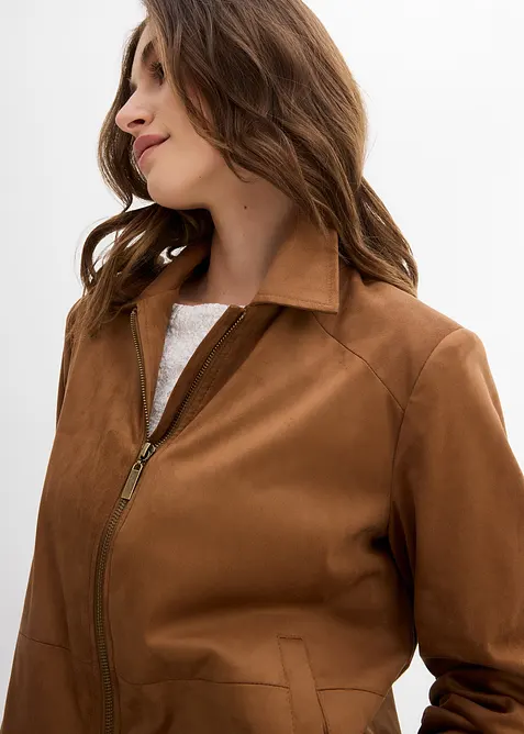 Veste en suédine, bonprix