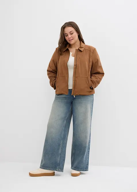 Veste en suédine, bonprix