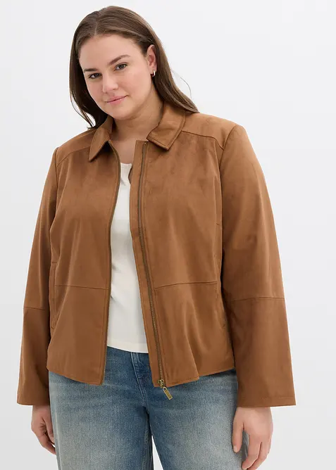 Veste en suédine, bonprix