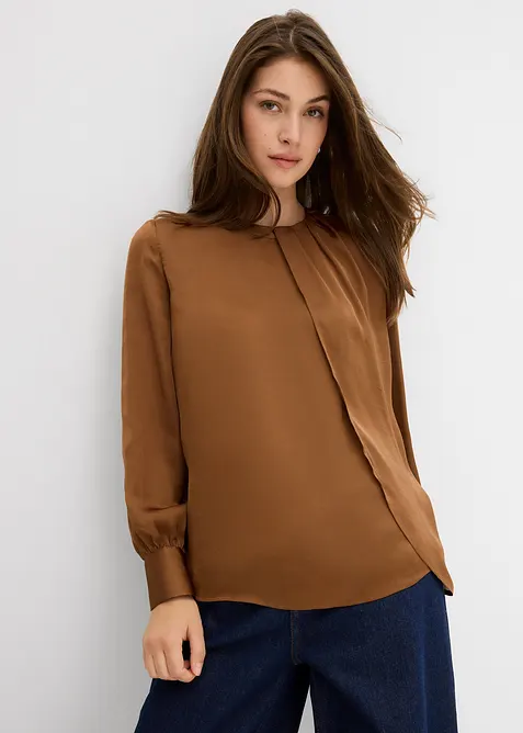 Blouse en satin fluide, bonprix
