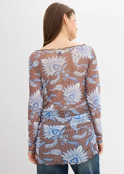 T-shirt manches longues en mesh fin, bonprix