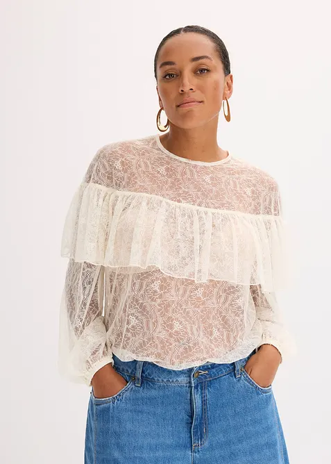 Blouse en dentelle, bonprix