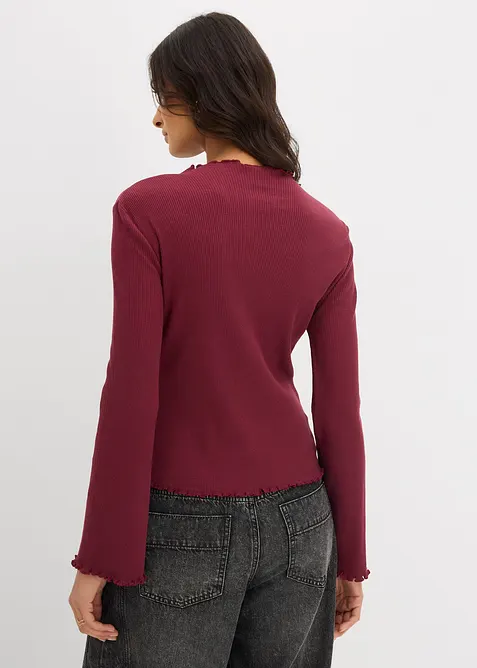 T-shirt côtelé 100% coton, bonprix