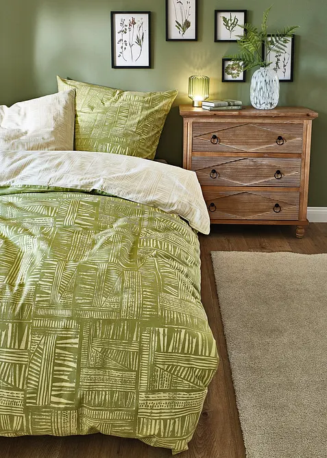 Parure de lit réversible, motif texturé, bonprix