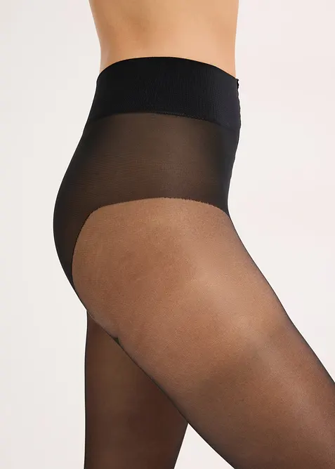 Collant semi-opaque, 30 DEN, lot de 2, bonprix