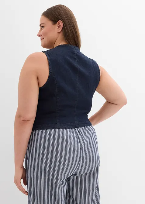 Gilet sans manches en jean, bonprix