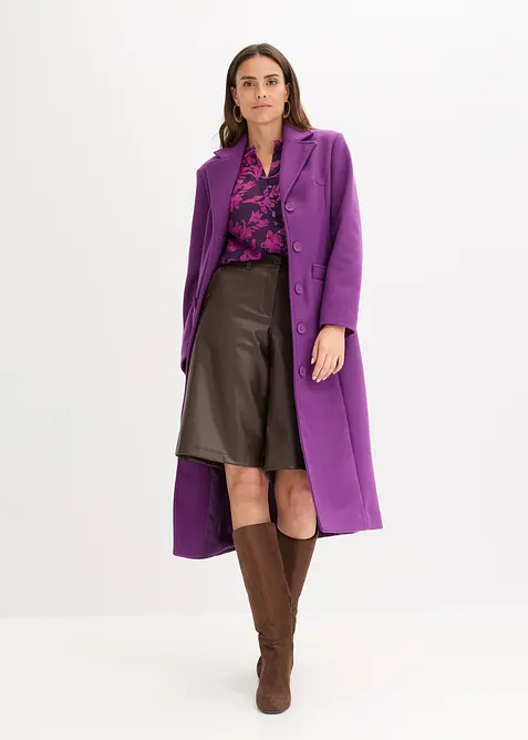 Chemisier en mousseline à détails smockés, bonprix