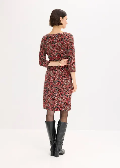 Robe en jersey à imprimé paisley, bonprix