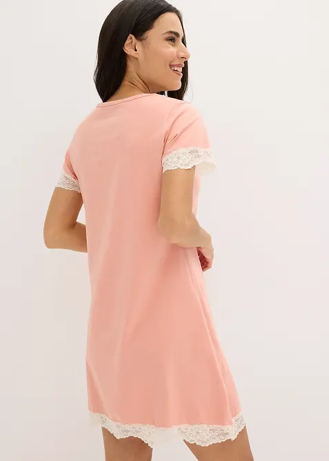 Chemise de nuit courte avec dentelle, bonprix