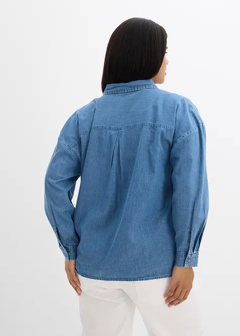Chemise en jean oversize 100% coton, bonprix