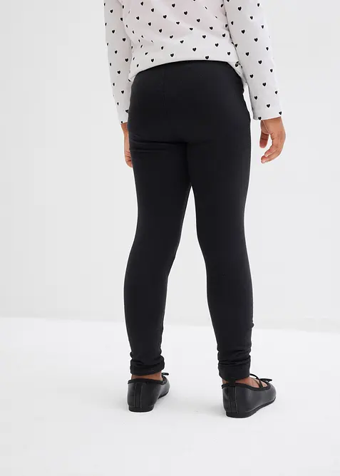 Lot de 2 leggings en mati&egrave;re &eacute;lastique, bonprix