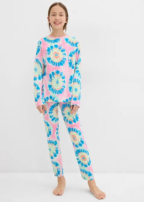 Ens. 4 pces pyjama et pyjashort doux, bonprix