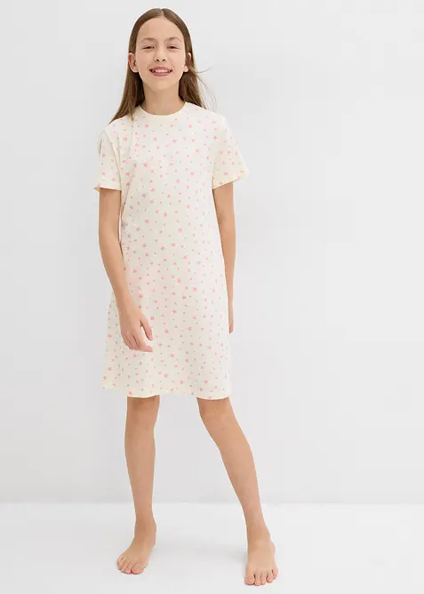 Lot de 3 chemises de nuit 100% coton, bonprix