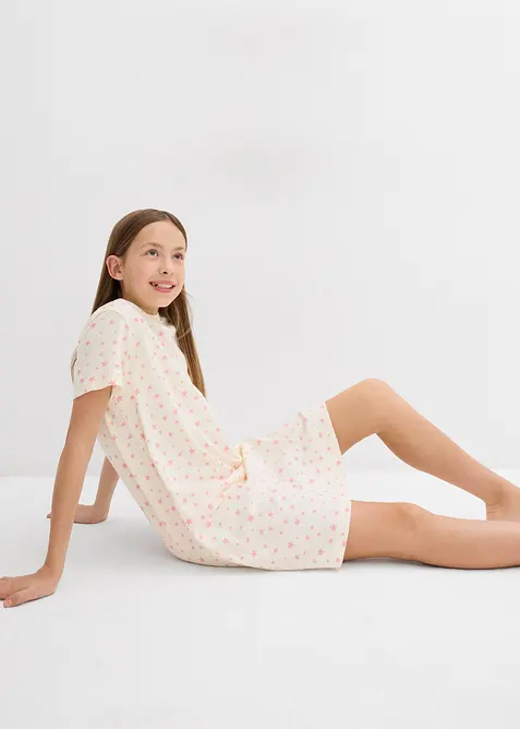 Lot de 3 chemises de nuit 100% coton, bonprix