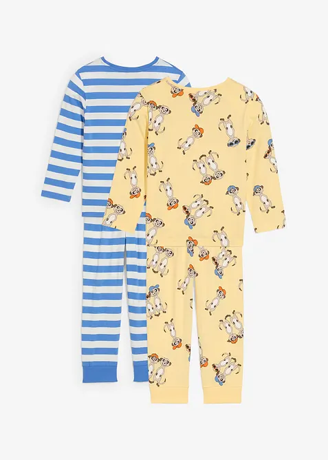 Lot de 2 pyjamas 100% coton (ens. 4 pces), bonprix