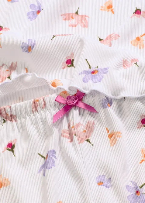 Pyjashort en matière côtelée, bonprix