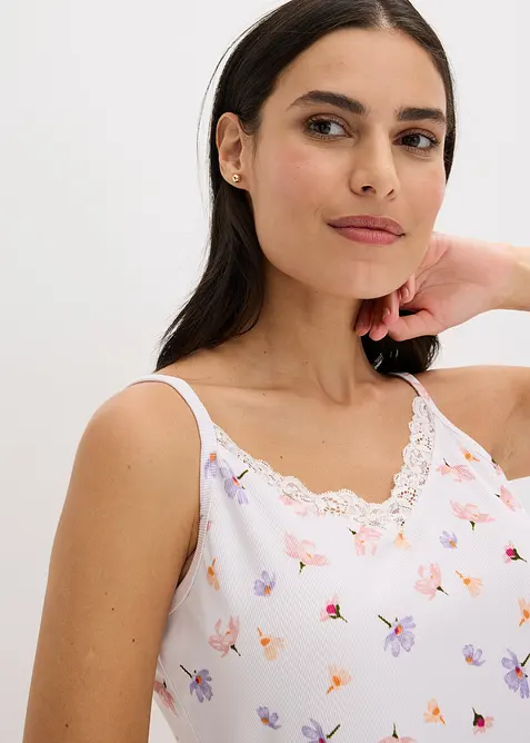 Pyjashort en matière côtelée, bonprix