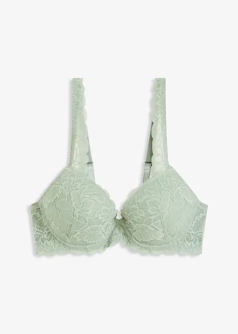 Soutien-gorge à coques et dentelle florale, bonprix