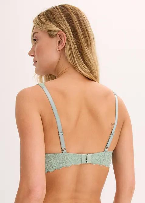 Soutien-gorge à coques et dentelle florale, bonprix