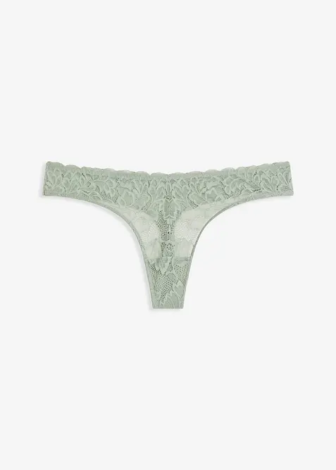 String en dentelle florale, forme en V, bonprix