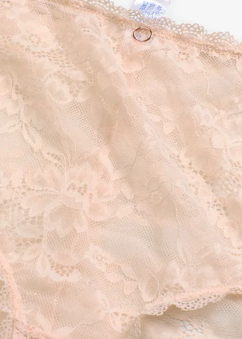 Slip taille haute avec dentelle florale, bonprix