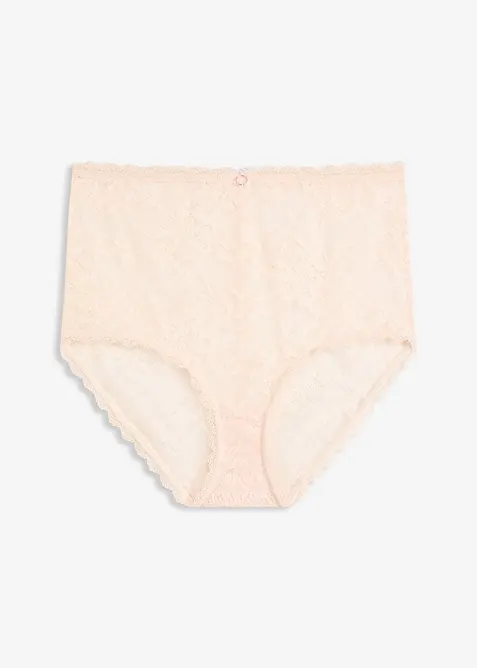 Slip taille haute avec dentelle florale, bonprix